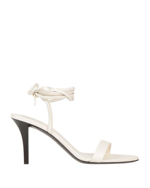 The Row White Sandals