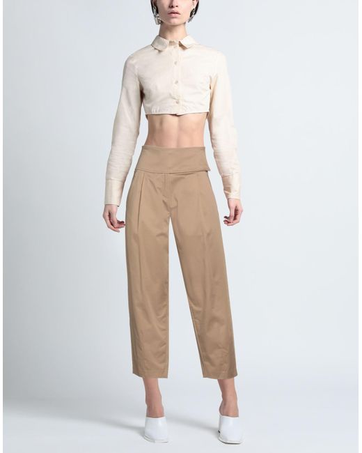 MEIMEIJ Natural Pants Cotton, Elastane, Polyester