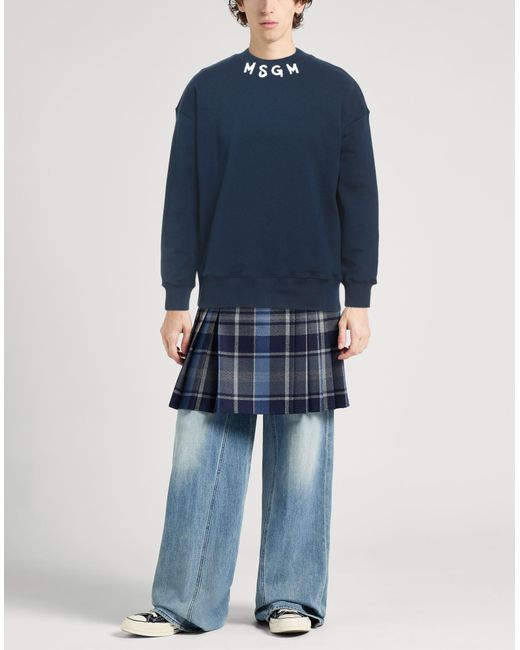MSGM Blue Sweatshirt for men