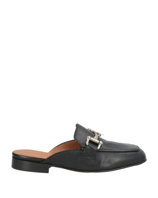 Anima Black Mules & Clogs