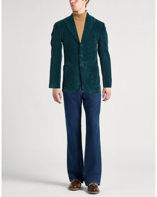 Santaniello Green Blazer for men