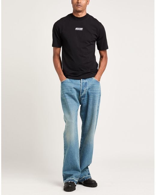 Moschino Black T-Shirt Cotton for men