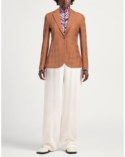 Circolo 1901 Brown Blazer Cotton