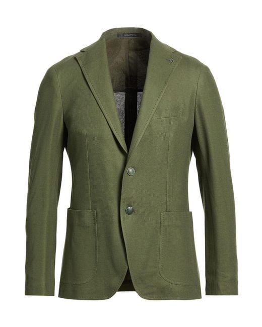 Tagliatore Green Blazers for men