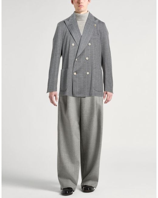 Tombolini Gray Blazer Virgin Wool, Polyamide, Elastane for men