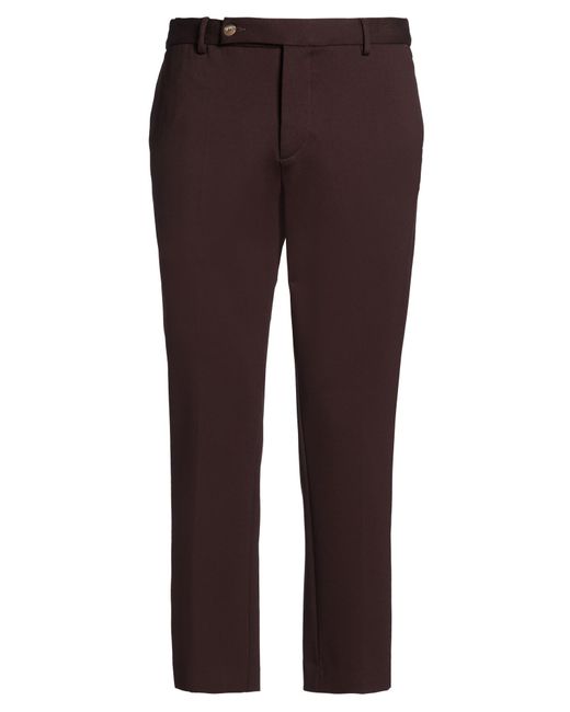 Entre Amis Brown Pants Viscose, Polyamide, Elastane for men