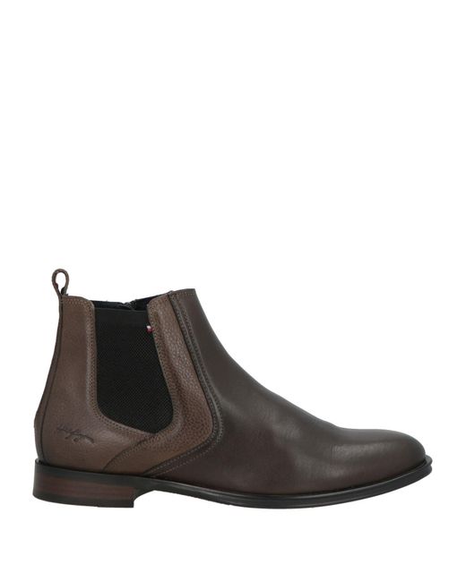 Tommy Hilfiger Brown Ankle Boots Leather for men