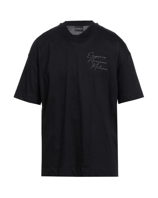 T-shirt Emporio Armani pour homme en coloris Black