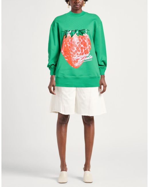 Stand Studio Green Sweatshirt Organic Cotton