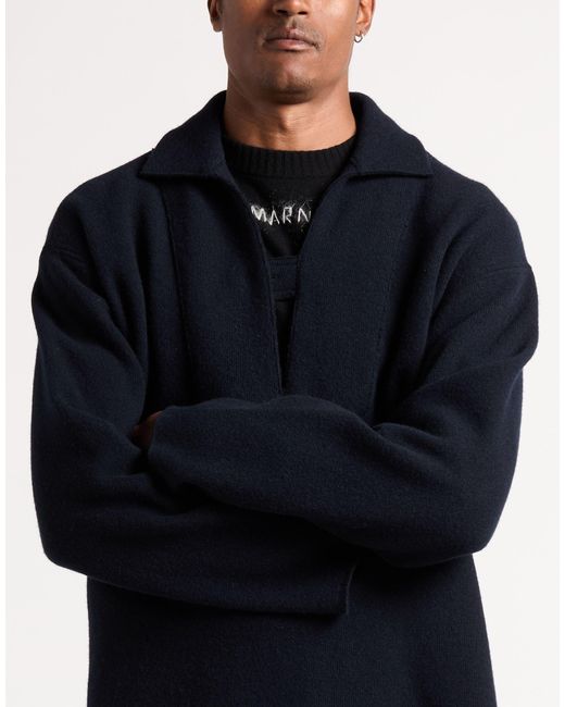 Alanui Blue Sweater Virgin Wool for men