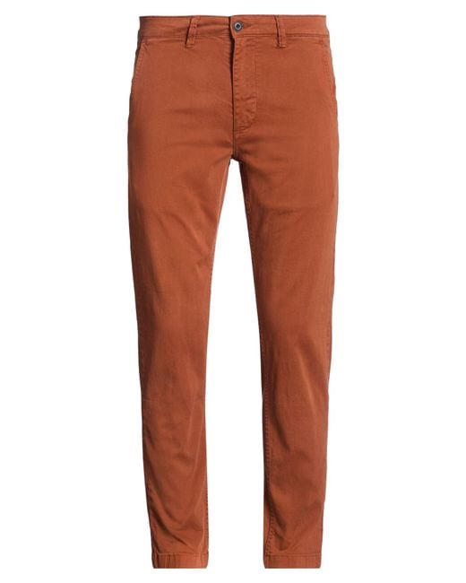 Lyle & Scott Brown Pants Cotton, Elastane for men