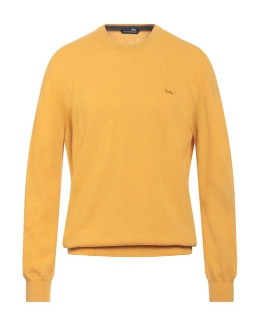 Harmont & Blaine Yellow Marigold Sweater Wool, Cashmere for men