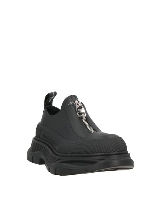 McQueen Black Loafers Calfskin