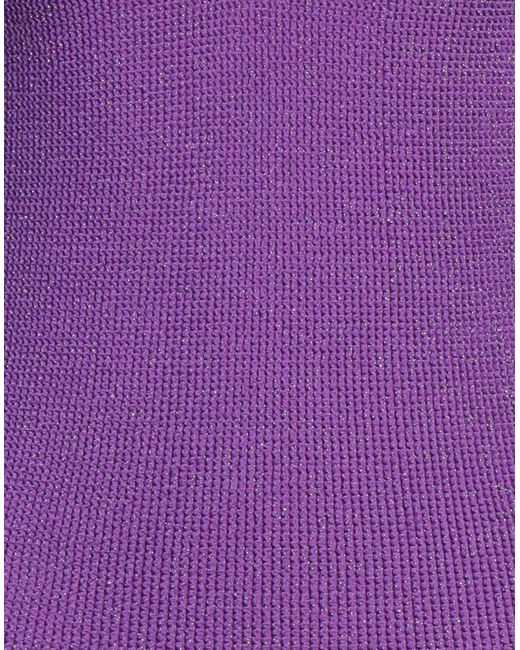 Mc2 Saint Barth Purple Mini Dress Polyamide, Metal, Elastane