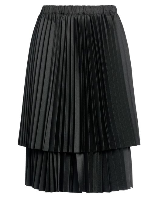 Comme des Garçons Black Midi Skirt Polyester