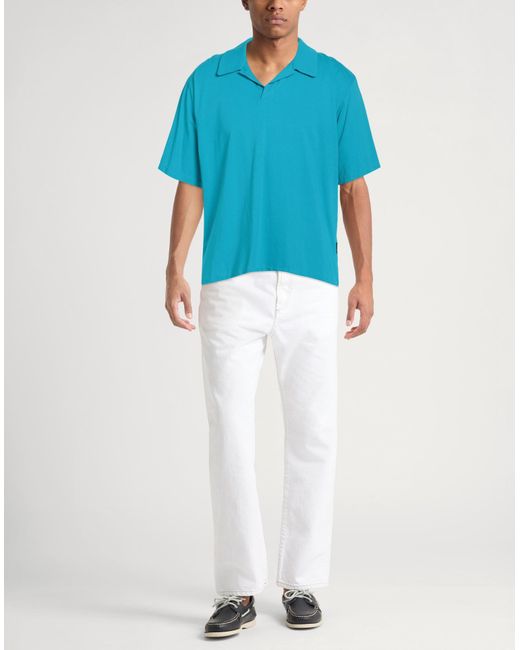 Polo Hevò pour homme en coloris Blue
