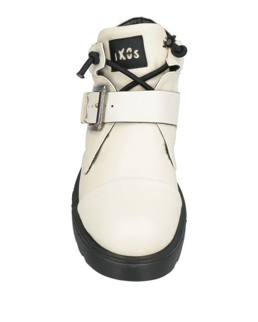 Ixos White Ankle Boots