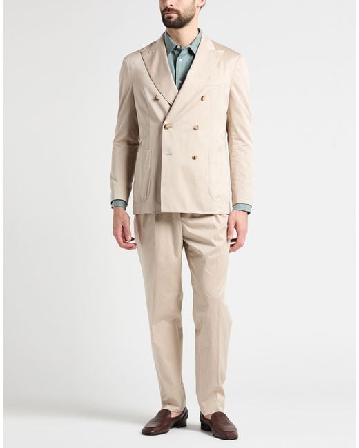 Boglioli Natural Suit Cotton for men