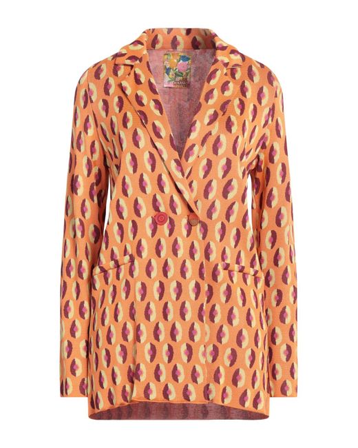 Maliparmi Orange Blazer Viscose