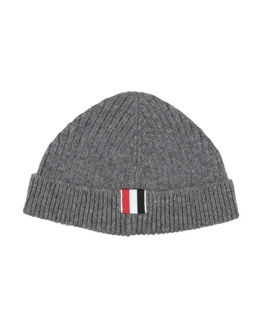 Thom Browne Gray Hat Wool, Cashmere