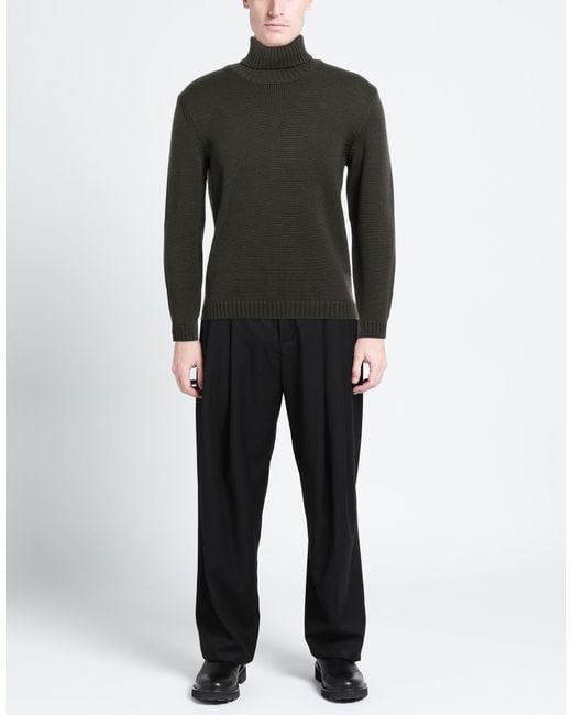 Zanone Black Turtleneck for men
