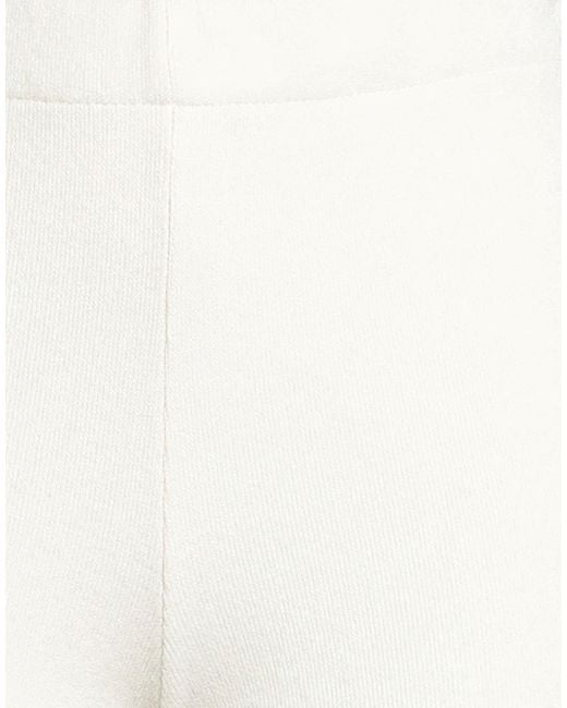 ViCOLO White Pants Viscose, Polyester, Polyamide
