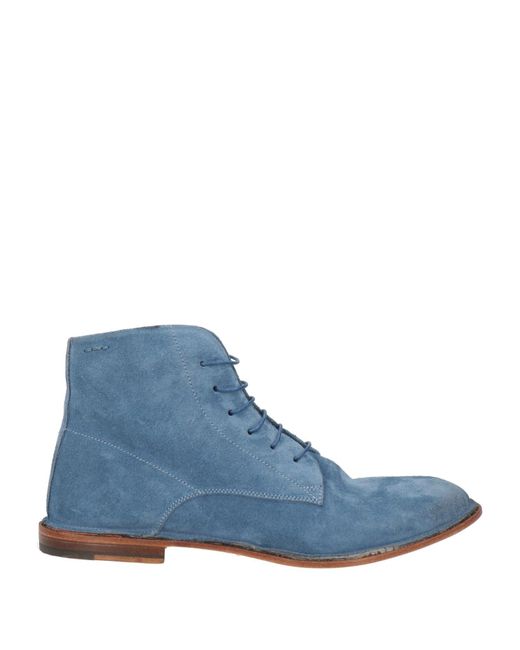 Alexander Hotto Blue Ankle Boots