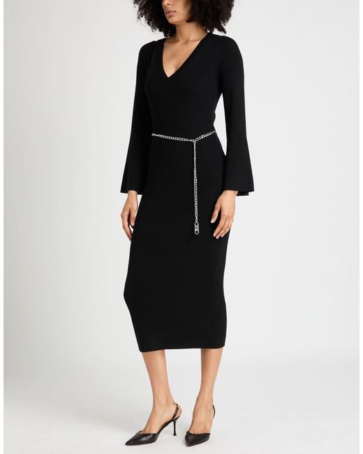 MICHAEL Michael Kors Black Midi Dress