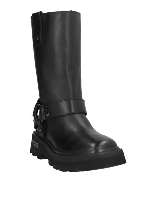 Cult Black Boot Leather