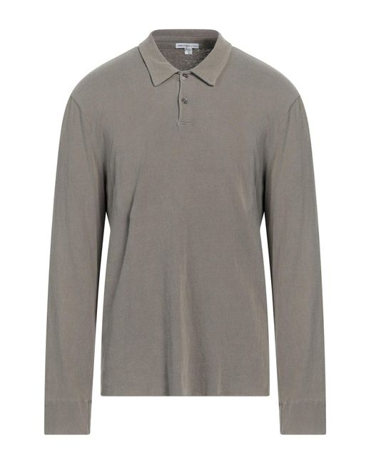 James Perse Gray Polo Shirt for men
