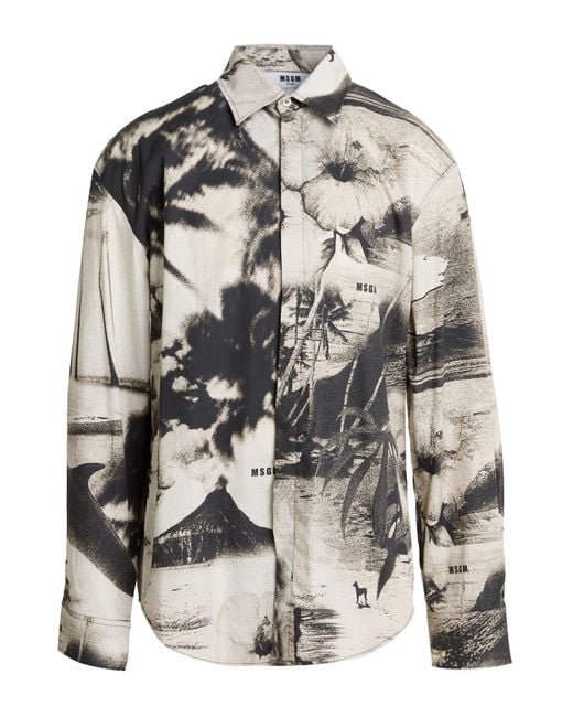 MSGM Gray Shirt for men