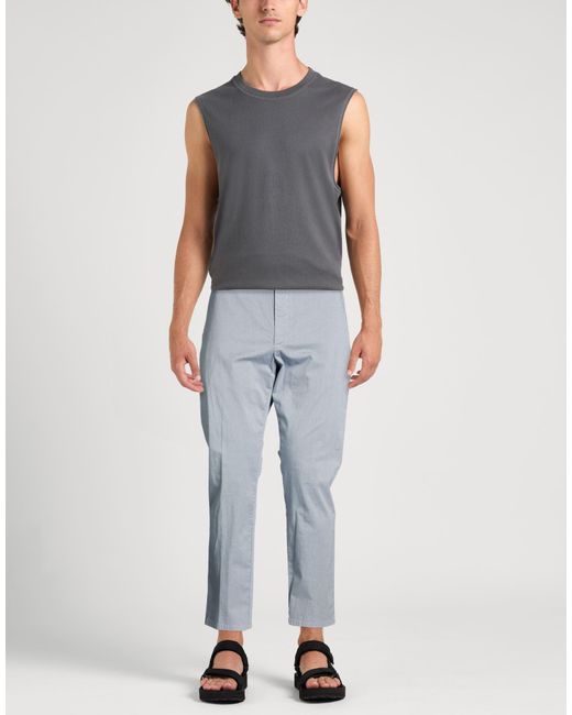 Dondup Gray Pants Cotton, Lyocell, Elastane for men