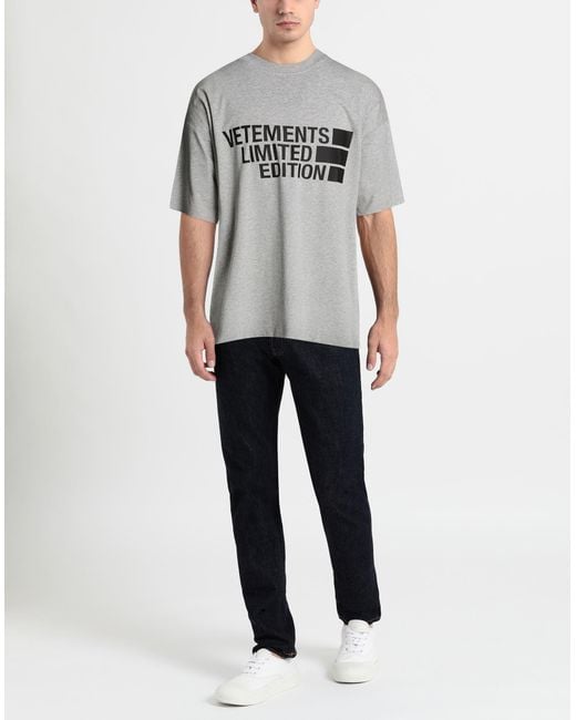Vetements T-shirts in Gray für Herren