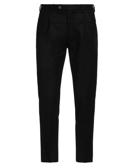 Michael Coal Black Pants Virgin Wool, Polyamide, Cashmere for men