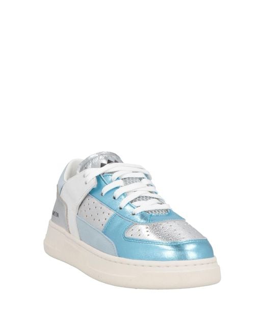 RUN OF Blue Sneakers Leather