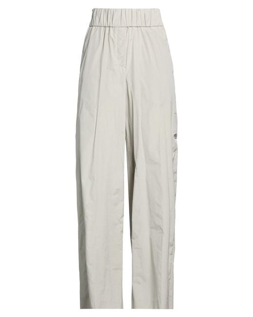 Peserico White Pants Cotton, Polyester