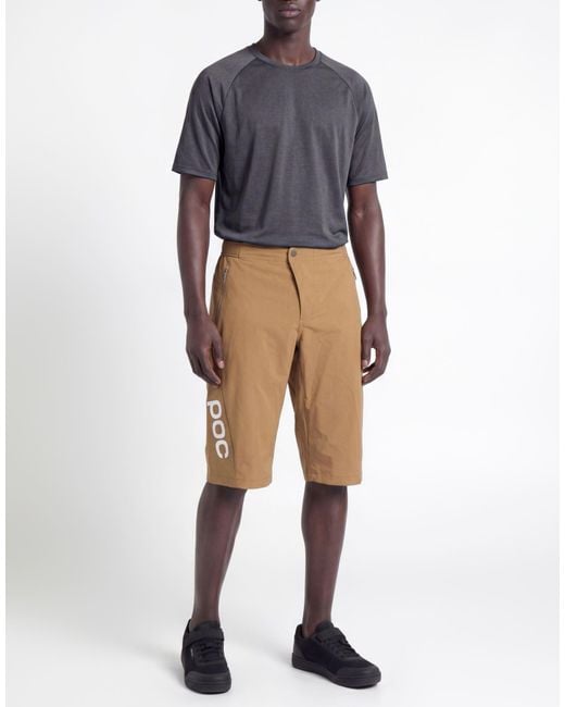 Poc Natural Camel Shorts & Bermuda Shorts Polyamide, Elastane for men