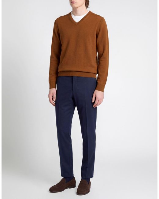 Kangra Brown Camel Sweater Wool, Cashmere for men