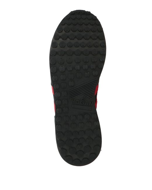 Hogan Black Sneakers Leather, Textile Fibers for men