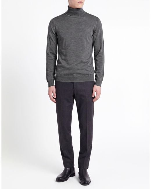 Slowear Gray Turtleneck Virgin Wool, Polyamide for men