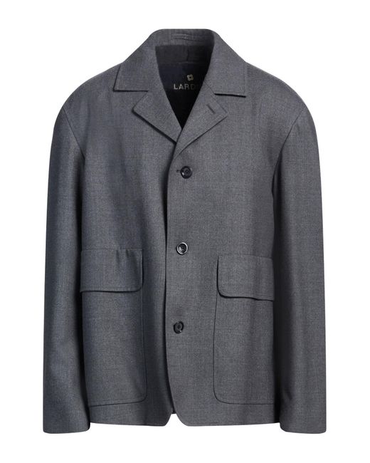Lardini Men's Gray Jacket Wool, Elastane