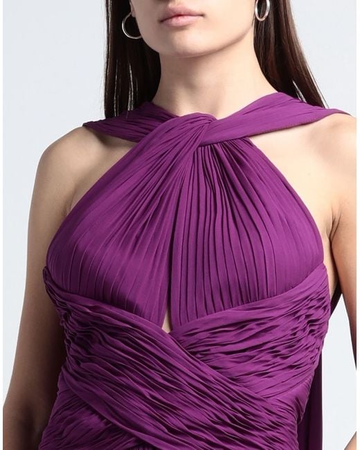 Elie Saab Purple Maxi Dress