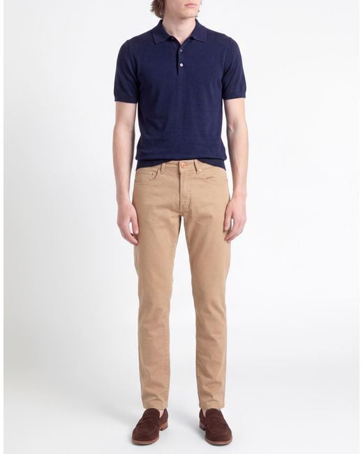 Manuel Ritz Natural Pants Cotton, Elastane for men