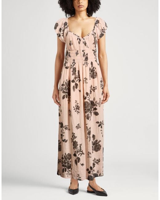 Free People Natural Midi Dress Cotton