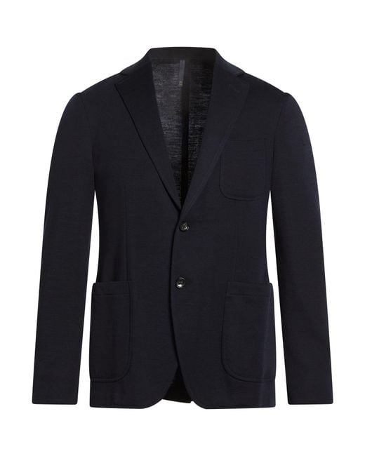 Montedoro Blue Midnight Blazer Virgin Wool, Polyamide for men