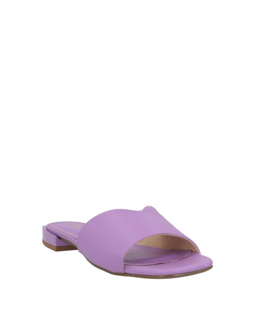 Miss Unique Purple Sandals Leather