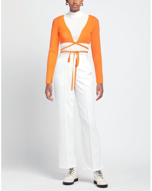 MSGM Orange Wrap Cardigans