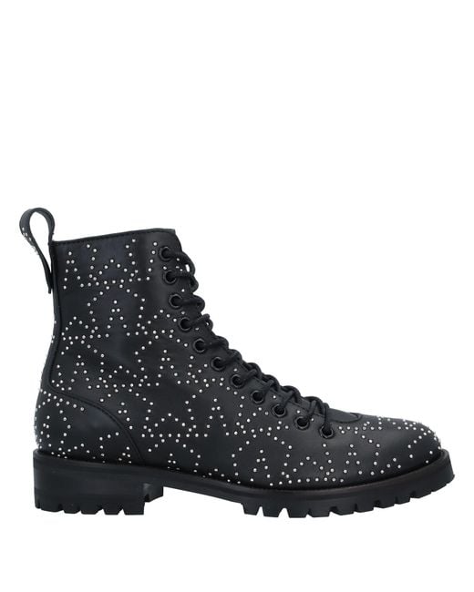 Jimmy Choo Black Ankle Boots Leather