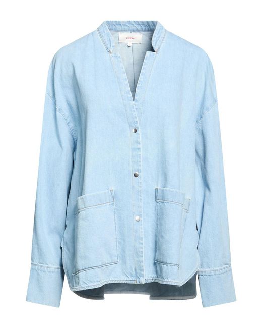 Xirena Blue Denim Outerwear Cotton