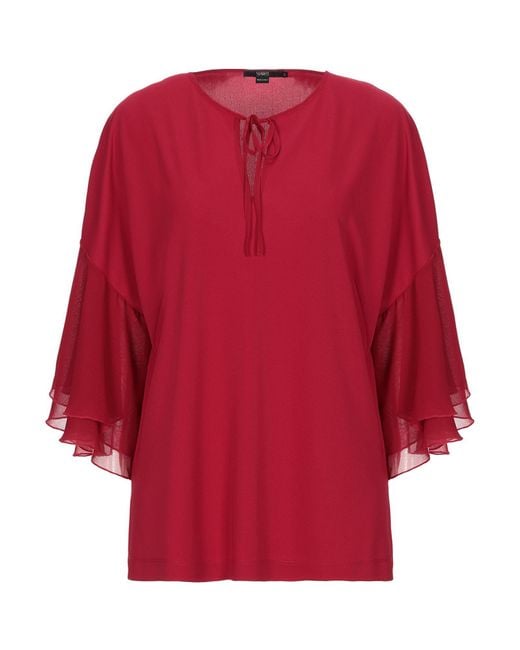 SEVENTY VENEZIA Red Top Polyester, Elastane